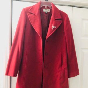 Red peacoat